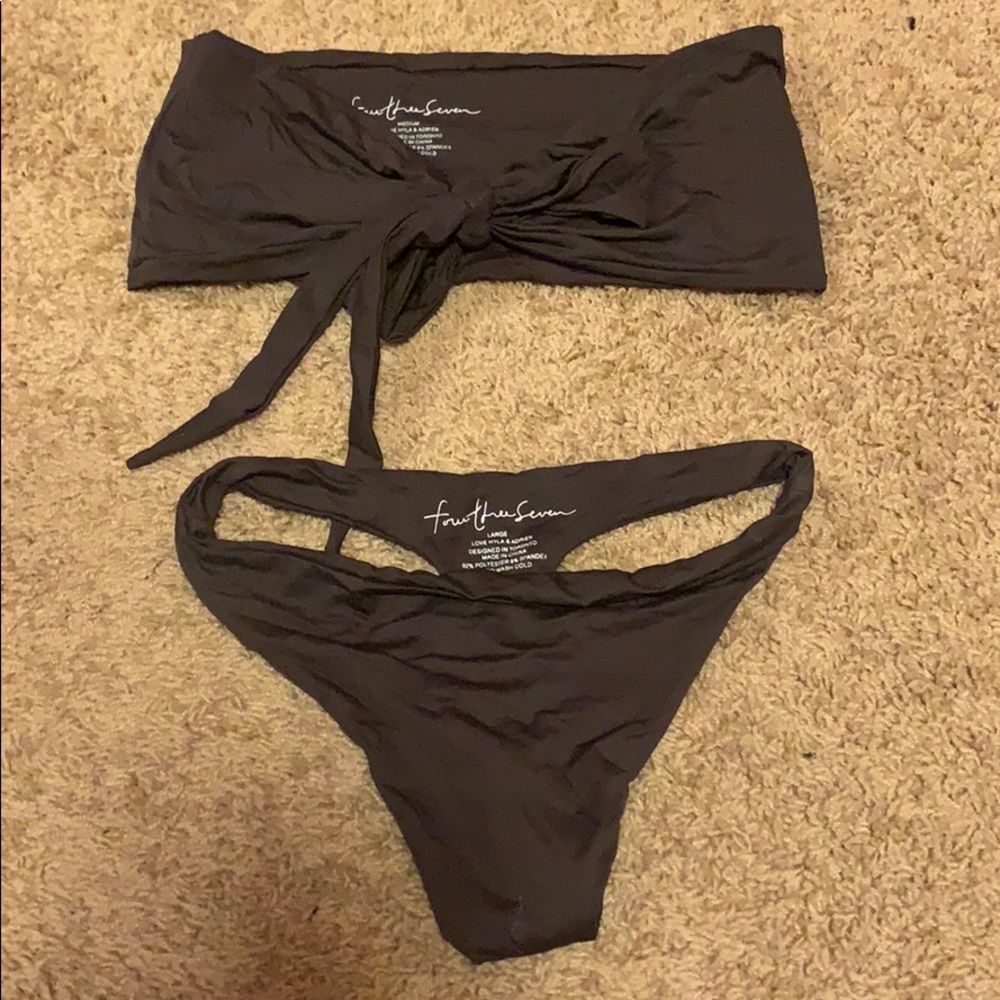 SOLD— 437 Swimwear Espresso Leo Set